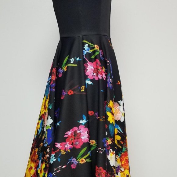 Handmade High/Low Floral Dress - Picture 3 of 3